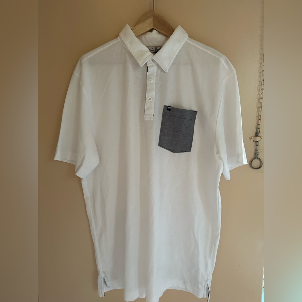 NWT Travis Mathew Polo Size Large - White